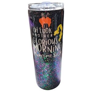 Handcrafted Hocus Pocus Inspired Resin Glitter 24 Oz Travel Mug With Sip Lid